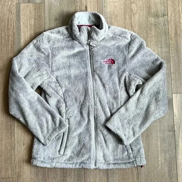 THE NORTH FACE Gray Soft Fleece Full Zip Jacket Size Small - Picture 1 of 9
